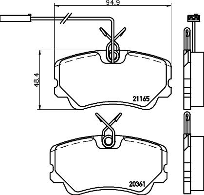 Mintex MDB1706 - Тормозные колодки, дисковые, комплект autosila-amz.com