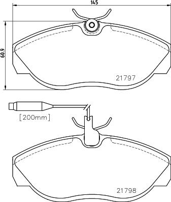 Mintex MDB1703 - Тормозные колодки, дисковые, комплект autosila-amz.com