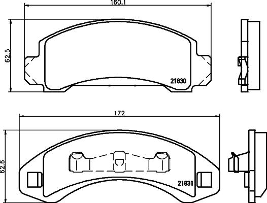 Mintex MDB1786 - Тормозные колодки, дисковые, комплект autosila-amz.com