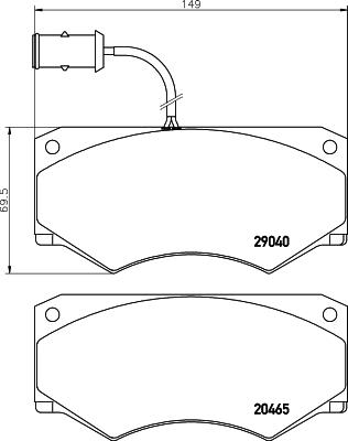 Mintex MDB1730 - Тормозные колодки, дисковые, комплект autosila-amz.com