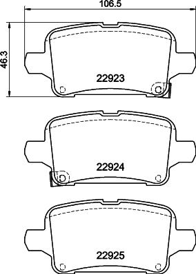 Mintex MDB84057 - Тормозные колодки, дисковые, комплект autosila-amz.com