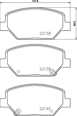 Mintex MDB84208 - Тормозные колодки, дисковые, комплект autosila-amz.com