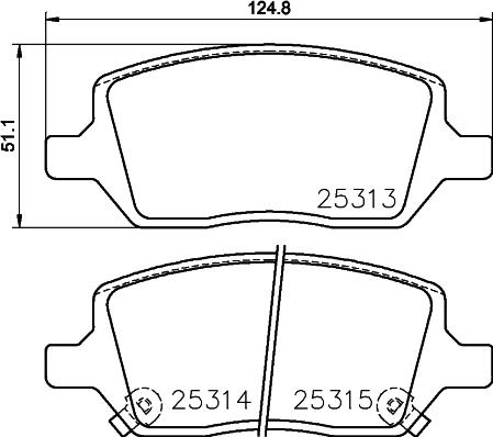 Mintex MDB83759 - Тормозные колодки, дисковые, комплект autosila-amz.com