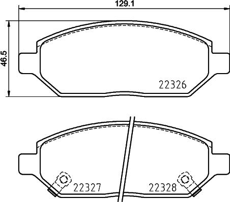 Mintex MDB3922 - Тормозные колодки, дисковые, комплект autosila-amz.com