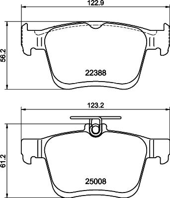 Mintex MDB3486 - Тормозные колодки, дисковые, комплект autosila-amz.com