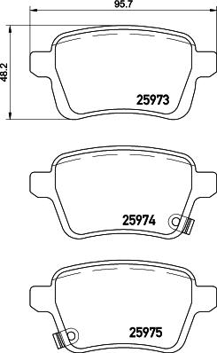 Mintex MDB3423 - Тормозные колодки, дисковые, комплект autosila-amz.com