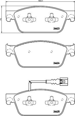 Mintex MDB83060 - Тормозные колодки, дисковые, комплект autosila-amz.com