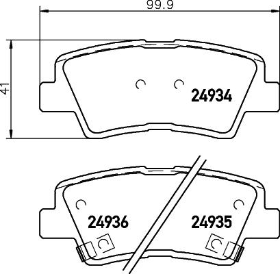 Mintex MDB83027 - Тормозные колодки, дисковые, комплект autosila-amz.com