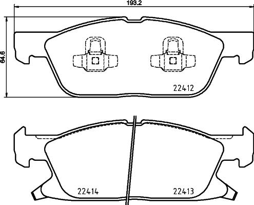 Mintex MDB3895 - Тормозные колодки, дисковые, комплект autosila-amz.com