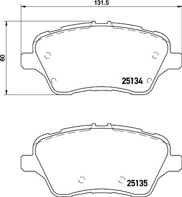 Mintex MDB3322 - Тормозные колодки, дисковые, комплект autosila-amz.com