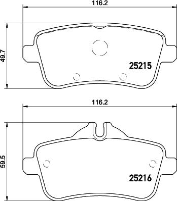 Mintex MDB3245 - Тормозные колодки, дисковые, комплект autosila-amz.com