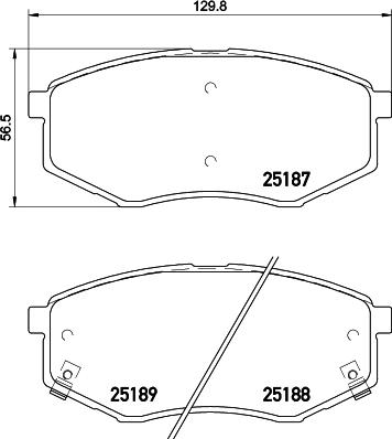 Mintex MDB3260 - Тормозные колодки, дисковые, комплект autosila-amz.com