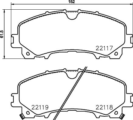 Mintex MDB83748 - Тормозные колодки, дисковые, комплект autosila-amz.com