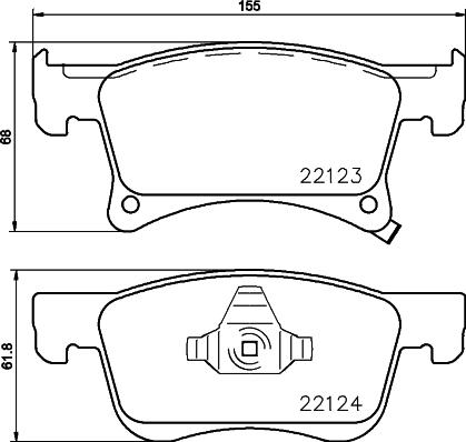 Mintex MDB3784 - Тормозные колодки, дисковые, комплект autosila-amz.com