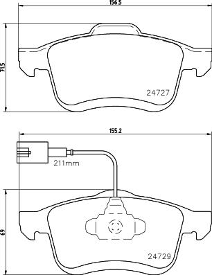 Mintex MDB3786 - Тормозные колодки, дисковые, комплект autosila-amz.com