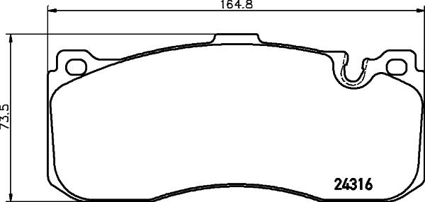 Mintex MDB2974 - Тормозные колодки, дисковые, комплект autosila-amz.com