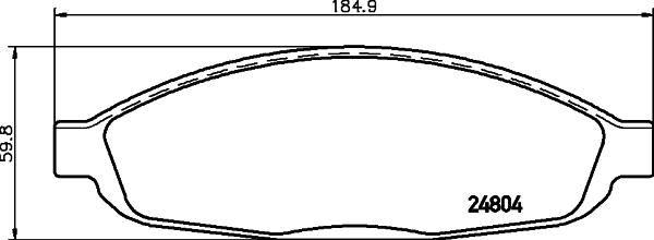 Mintex MDB2559 - Тормозные колодки, дисковые, комплект autosila-amz.com