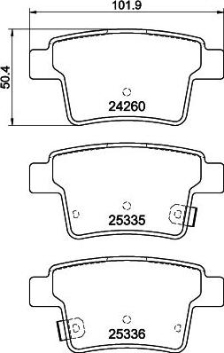 Mintex MDB2691 - Тормозные колодки, дисковые, комплект autosila-amz.com