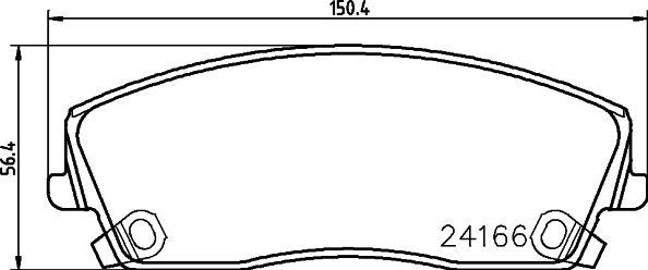 Mintex MDB2697 - Тормозные колодки, дисковые, комплект autosila-amz.com