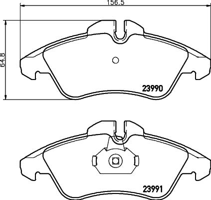 Mintex MDB2688 - Тормозные колодки, дисковые, комплект autosila-amz.com