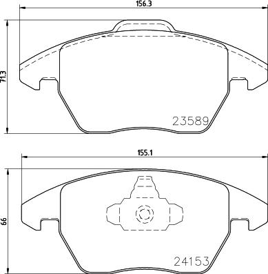 Mintex MDB2672 - Тормозные колодки, дисковые, комплект autosila-amz.com