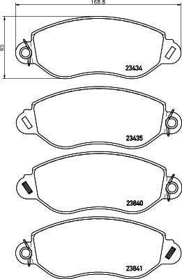 Mintex MDK0125 - Дисковый тормозной механизм, комплект autosila-amz.com