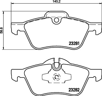 Mintex MDB2162 - Тормозные колодки, дисковые, комплект autosila-amz.com