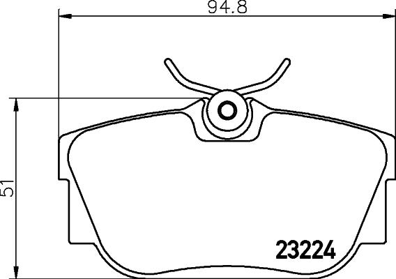 Mintex MDB2105 - Тормозные колодки, дисковые, комплект autosila-amz.com