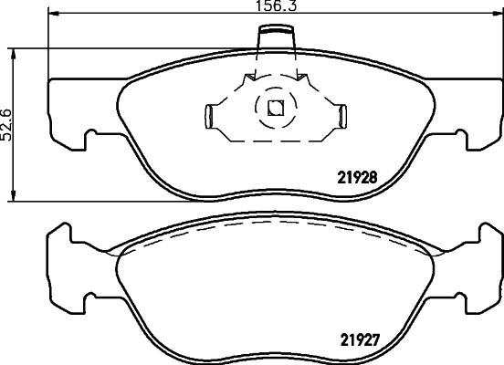 Mintex MDB2123 - Тормозные колодки, дисковые, комплект autosila-amz.com