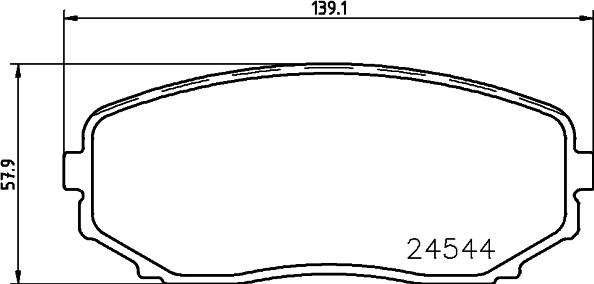 Mintex MDB2885 - Тормозные колодки, дисковые, комплект autosila-amz.com