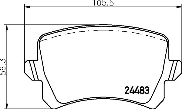 Mintex MDB2888 - Тормозные колодки, дисковые, комплект autosila-amz.com