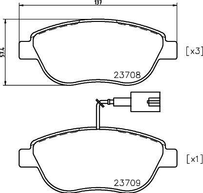 Mintex MDB2240 - Тормозные колодки, дисковые, комплект autosila-amz.com