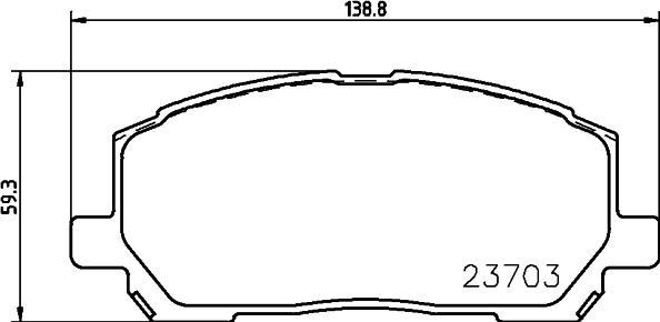 Mintex MDB2211 - Тормозные колодки, дисковые, комплект autosila-amz.com