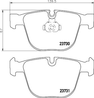 Mintex MDB2765 - Тормозные колодки, дисковые, комплект autosila-amz.com