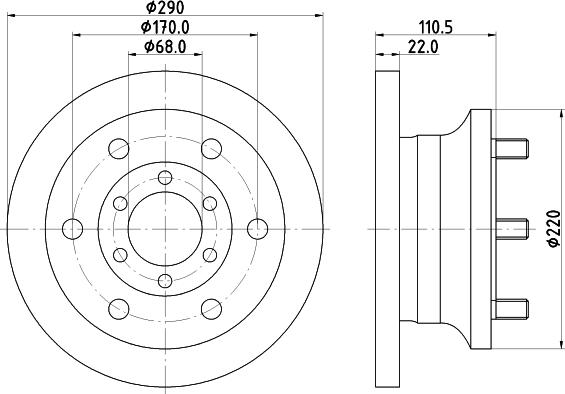 Mintex MDC994 - Тормозной диск autosila-amz.com