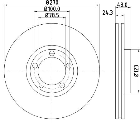 Mintex MDC997 - Тормозной диск autosila-amz.com