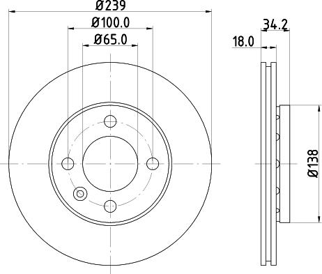 Mintex MDC916C - Тормозной диск autosila-amz.com