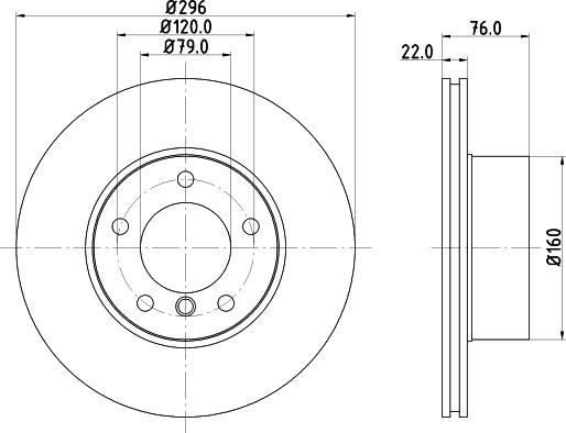 Mintex MDC989 - Тормозной диск autosila-amz.com