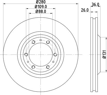 Mintex MDC987 - Тормозной диск autosila-amz.com