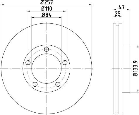 Mintex MDC976 - Тормозной диск autosila-amz.com