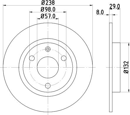 Mintex MDC401 - Тормозной диск autosila-amz.com