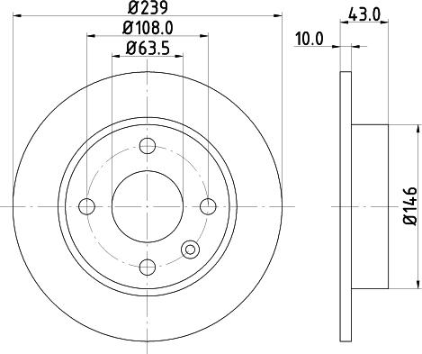 Mintex MDC578 - Тормозной диск autosila-amz.com