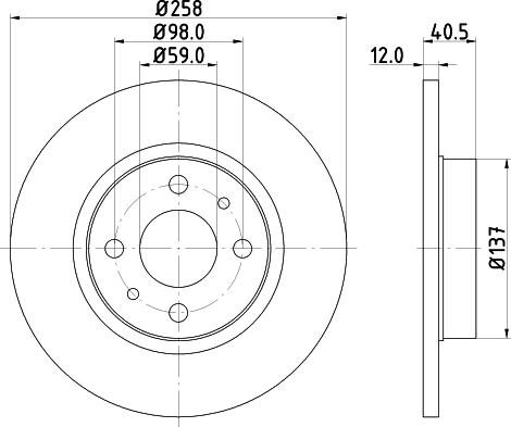 Mintex MDC636 - Тормозной диск autosila-amz.com