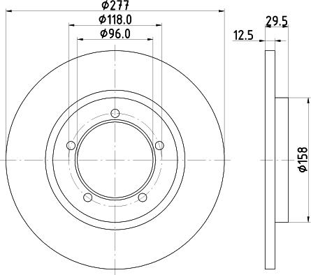 Mintex MDC632 - Тормозной диск autosila-amz.com