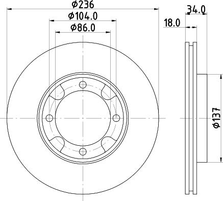 Kavo Parts BR-3234 - Тормозной диск autosila-amz.com