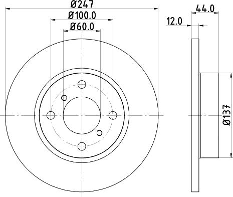 Mintex MDC1490 - Тормозной диск autosila-amz.com