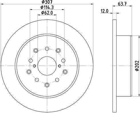 Mintex MDC1461 - Тормозной диск autosila-amz.com