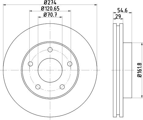 Mintex MDC1463 - Тормозной диск autosila-amz.com