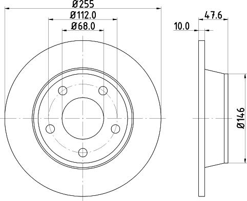 Mintex MDC1462 - Тормозной диск autosila-amz.com