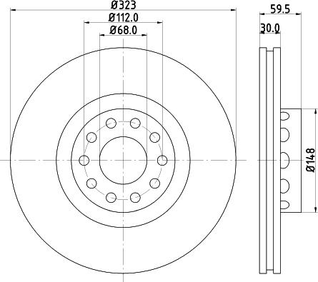 Mintex MDC1419 - Тормозной диск autosila-amz.com
